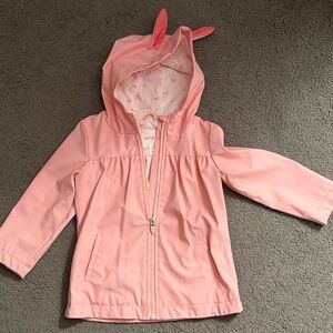Cat & Jack Pink Raincoat with Playful Ears